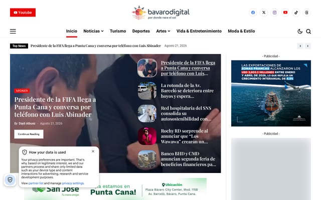Screenshot of bavarodigital.net