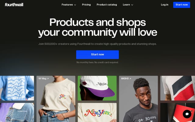 Screenshot of fourthwall.com