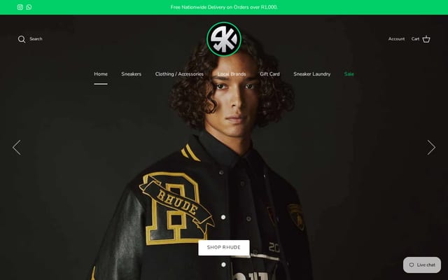 Screenshot of swestkicks.com