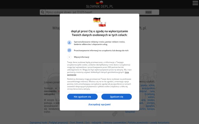 Screenshot of depl.pl