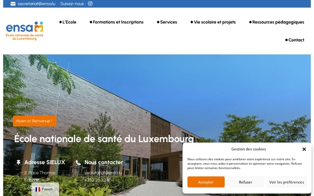 Screenshot of ltps.lu
