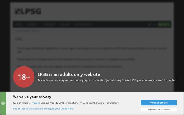 Screenshot of lpsg.com