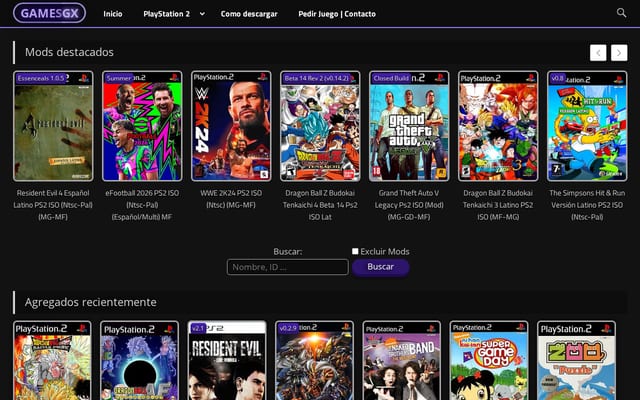 Screenshot of gamesgx.net