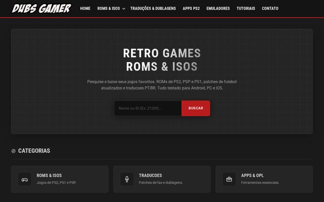 Screenshot of dubsgamer.com
