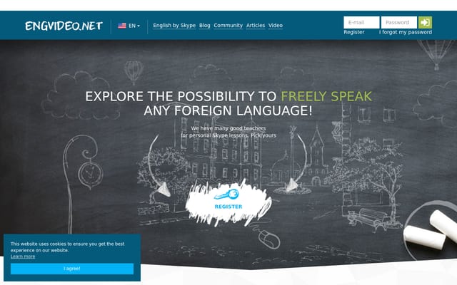 Screenshot of engvideo.net
