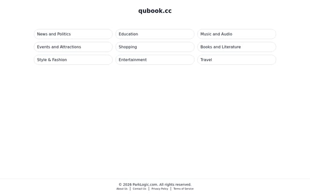 Screenshot of qubook.cc