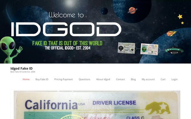 Screenshot of idgod.com