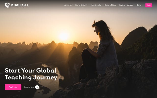 Screenshot of english1.com