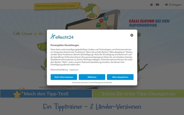 Screenshot of tipptrainer-fuer-kinder.de