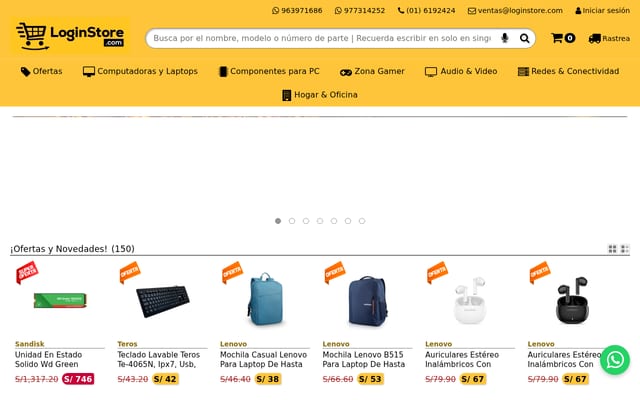 Screenshot of loginstore.com