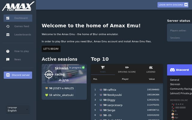Screenshot of amax-emu.com
