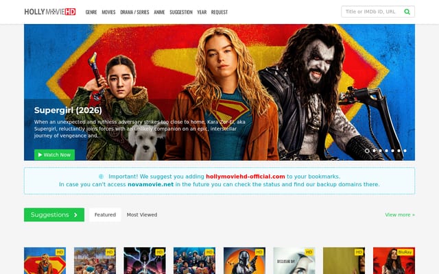 Screenshot of novamovie.net