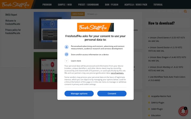 Screenshot of freshstuff4u.info