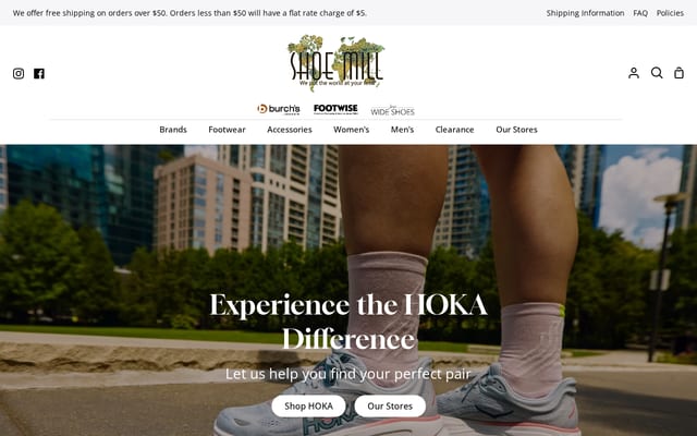 Screenshot of shoemill.com