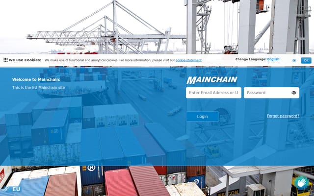 Screenshot of mainchain.net
