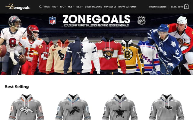 Screenshot of zonegoals.com