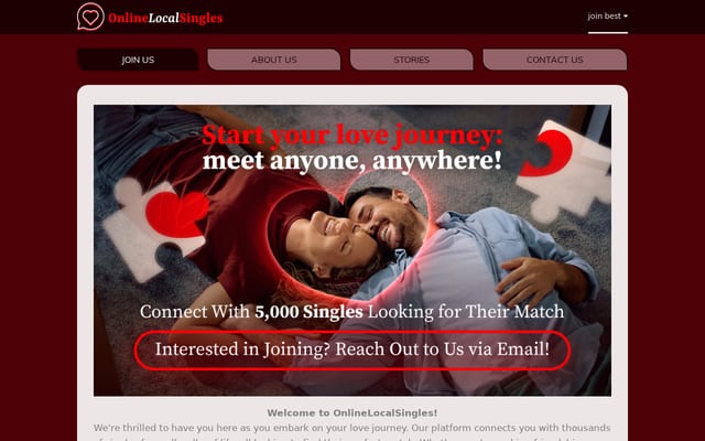 Screenshot of onlinelocalsingles.com