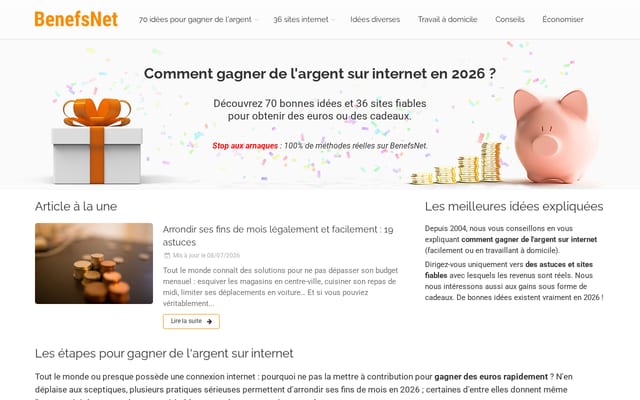Screenshot of benefsnet.com