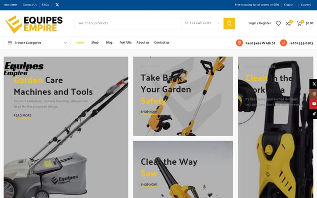 Screenshot of equipesempire.com