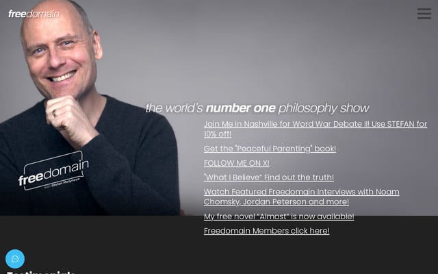 Screenshot of freedomain.com