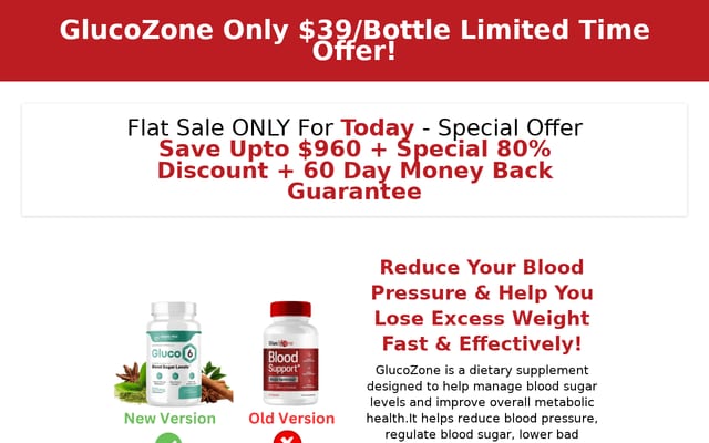 Screenshot of glucozone.org