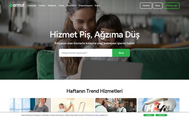 Screenshot of armut.com