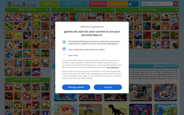 Screenshot of gameis.net