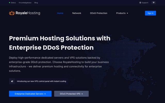 Screenshot of royalehosting.nl