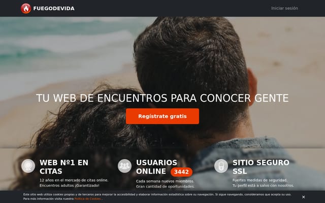 Screenshot of fuegodevida.com