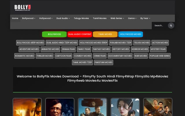 Screenshot of bollyhub.xyz