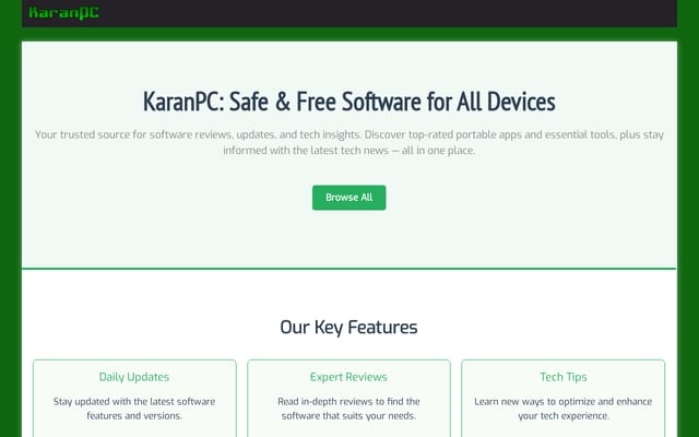 Screenshot of karanpc.com