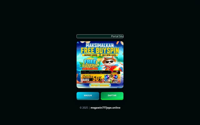 Screenshot of megawin777jepe.online
