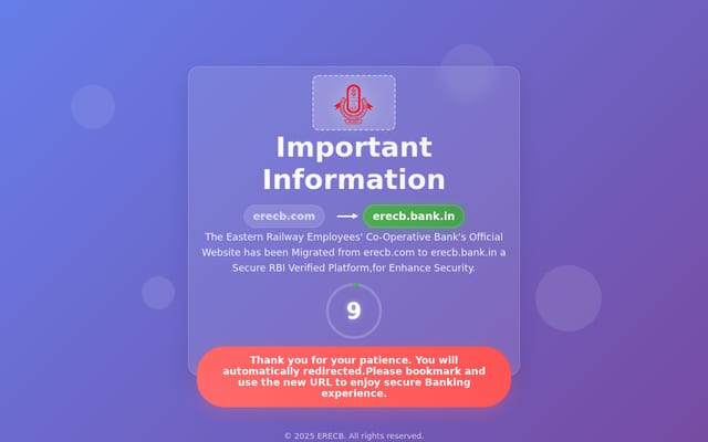 Screenshot of erecb.com