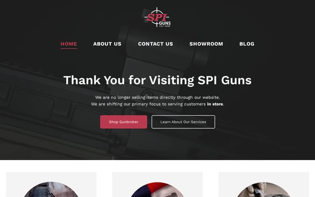 Screenshot of spiguns.com