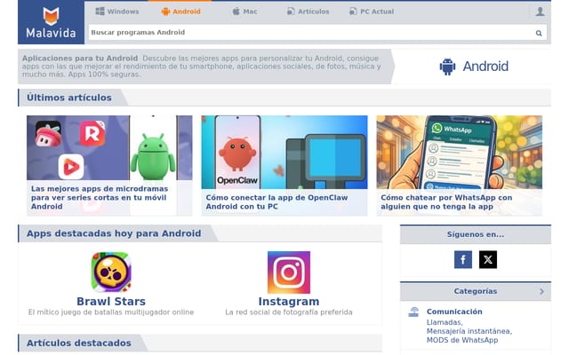 Screenshot of malavida.com