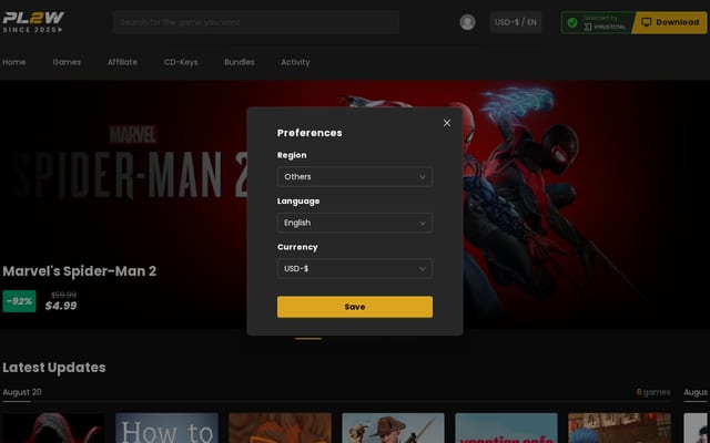 Screenshot of pl2w.com