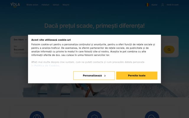 Screenshot of vola.ro