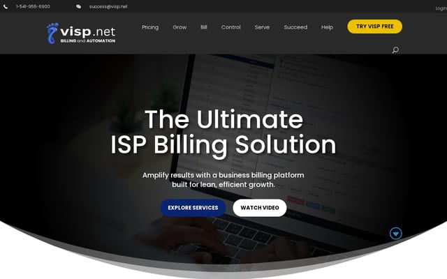 Screenshot of visp.net