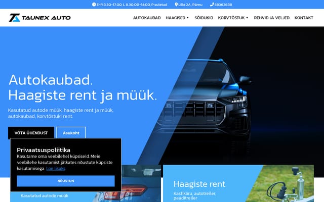 Screenshot of taunexauto.ee
