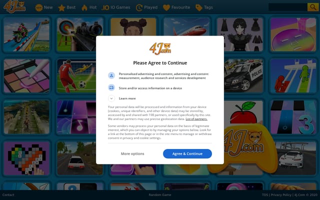 Screenshot of 4j.com