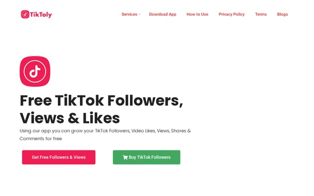 Screenshot of tiktoly.com