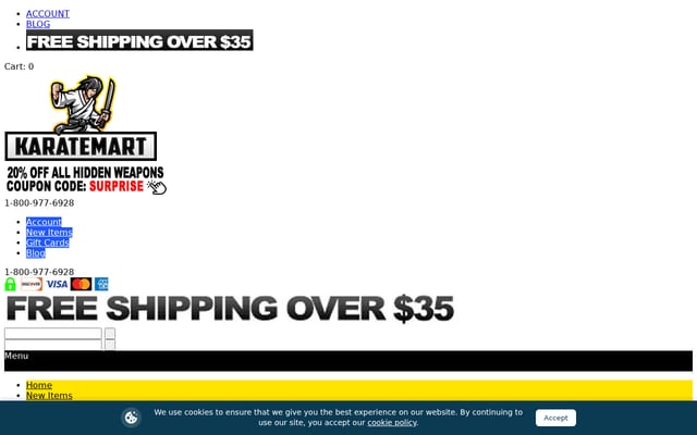 Screenshot of karatemart.com