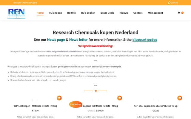 Screenshot of research-chemicals-kopen.com