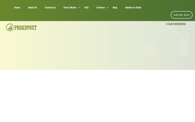 Screenshot of proadpost.com