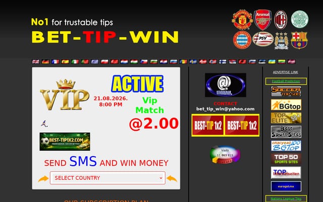 Screenshot of bet-tip-win.com