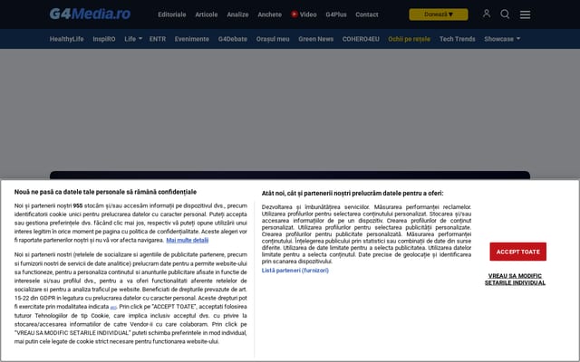Screenshot of g4media.ro