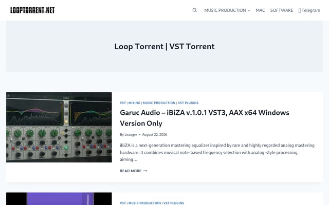 Screenshot of looptorrent.net