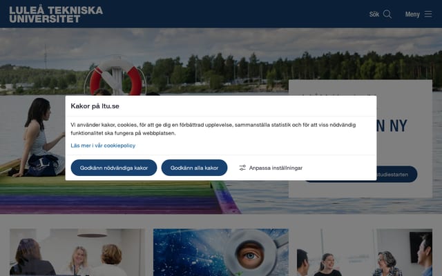 Screenshot of ltu.se