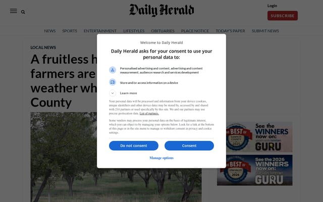 Screenshot of heraldextra.com