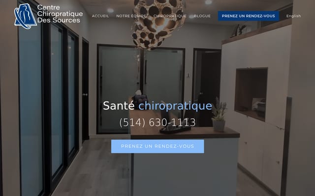 Screenshot of chiropratiquedessources.com